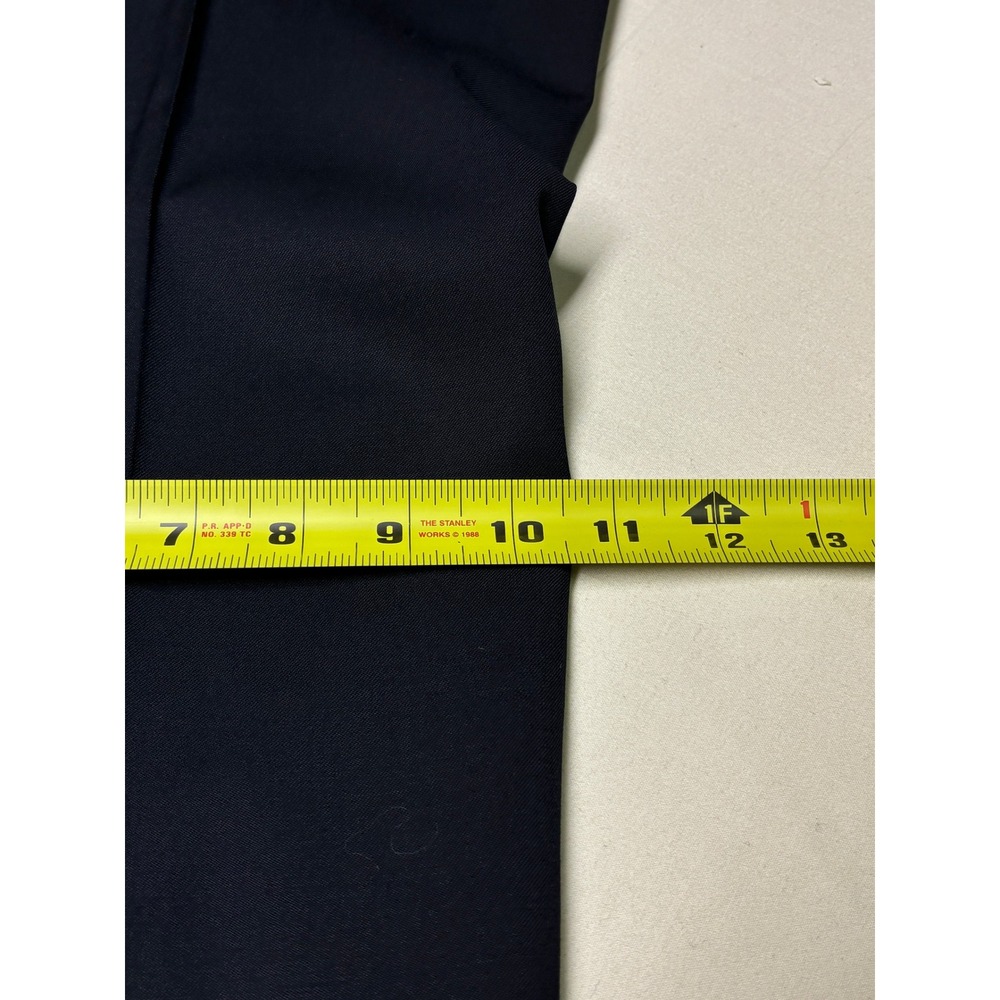 HUGO BOSS Men's Wool Dress Pants Trousers Black Pleated Cuffed 40X26 - Picture 14 of 15